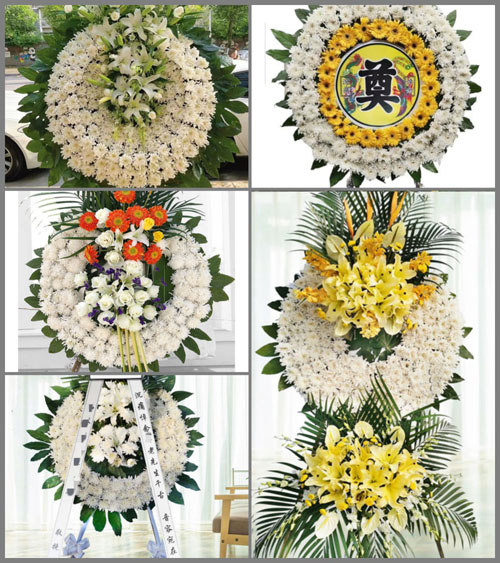 河南南阳社旗县郝寨镇年庄村花圈速递