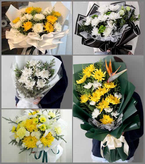 河南南阳社旗县郝寨镇年庄村白事花束代送
